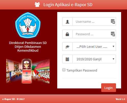 E-Rapor untuk Sekolah Dasar